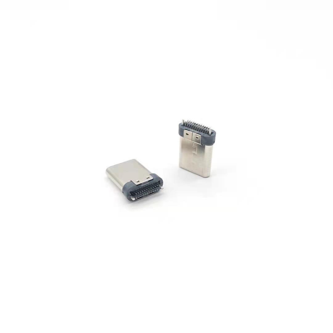 USB-Type-CM/夹板0.8铆合款L11.00/裸头带后塞