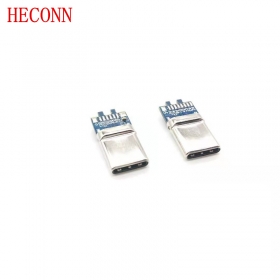 USB-Type-CM/夹板0.8拉伸款/C-C C=10NF电容