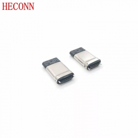 USB TYPE CM夹板0.8拉伸款0.8拉伸款 黑LCP外壳不锈钢镀亮镍 端子镀金2u