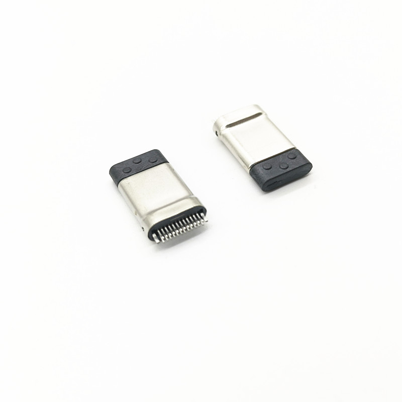 USB-Type-CM/夹板0.2拉伸款/弯端/带后塞